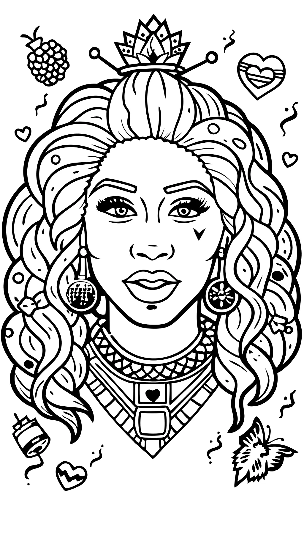 coloriage nicki minaj